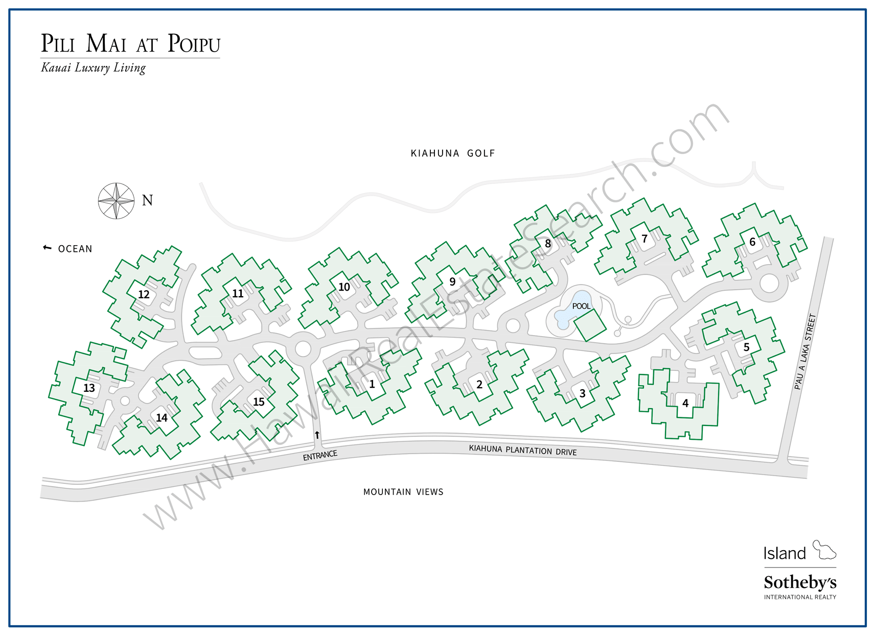 Pili Mai at Poipu Map